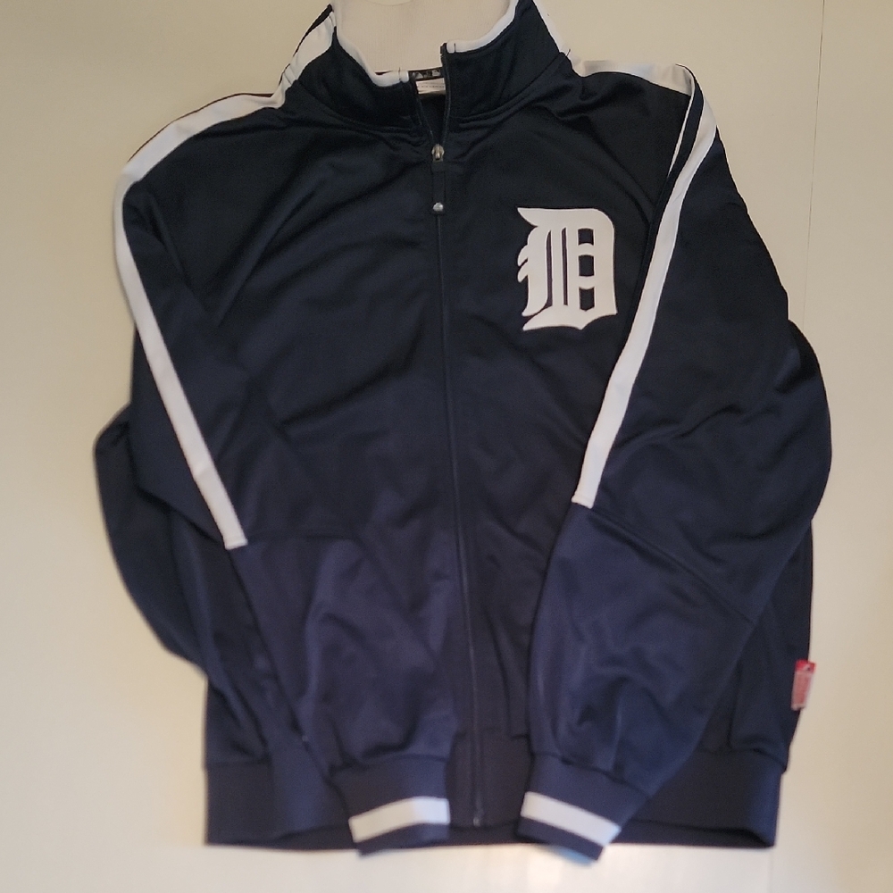 Majestic Authentic Navy and White Jacket